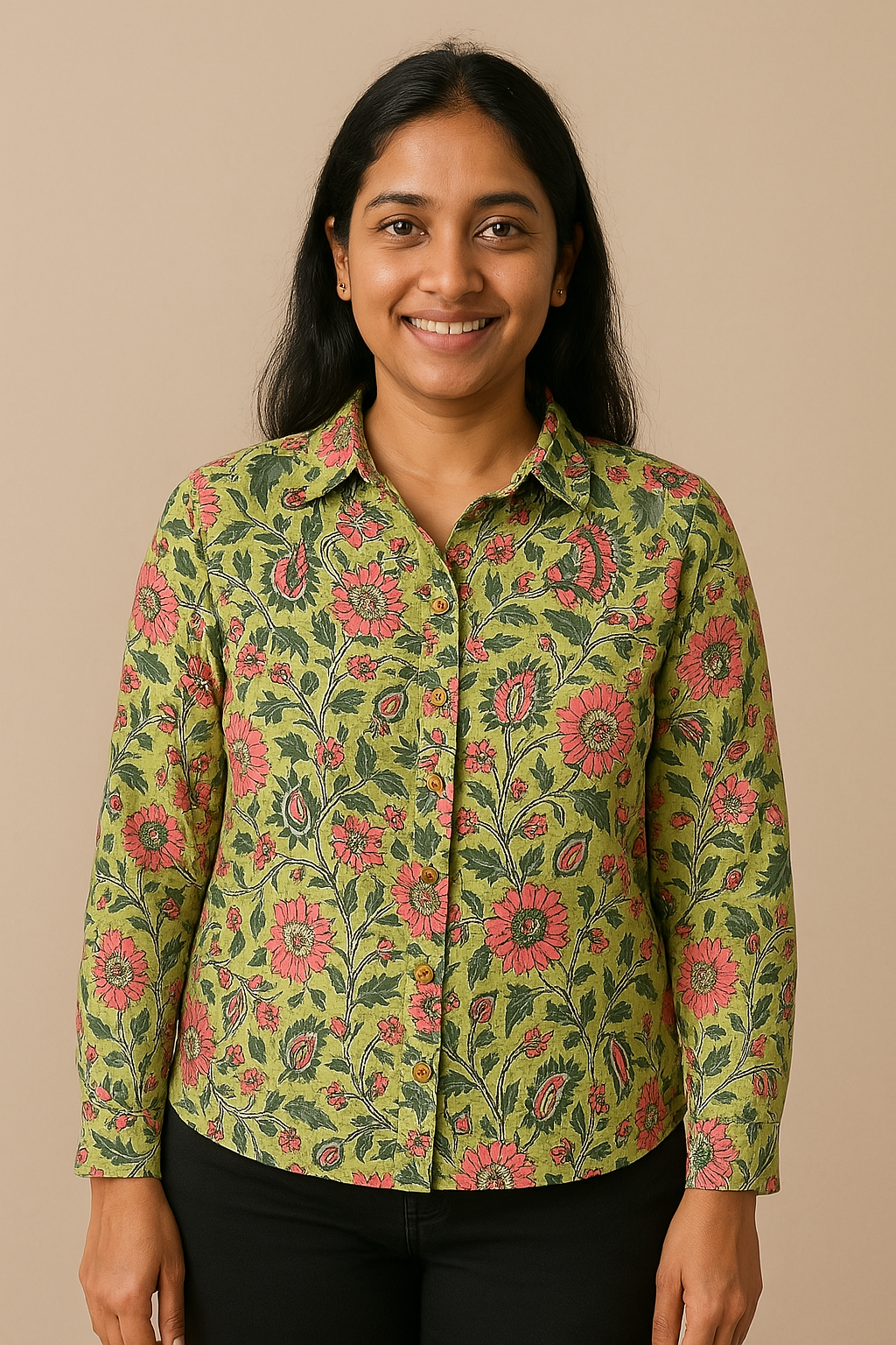 Mahika Floral Cotton Shirt