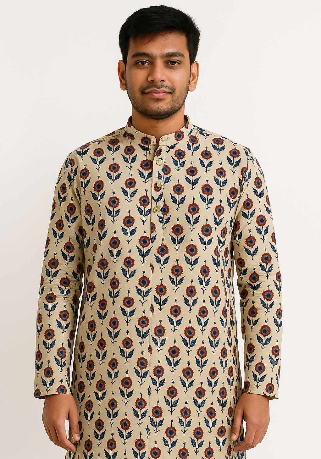 Motif Mirage Long Kurta