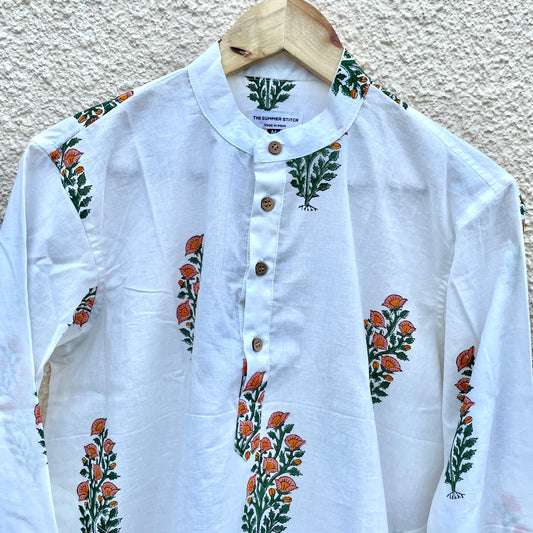 Gul Handblock Kurta