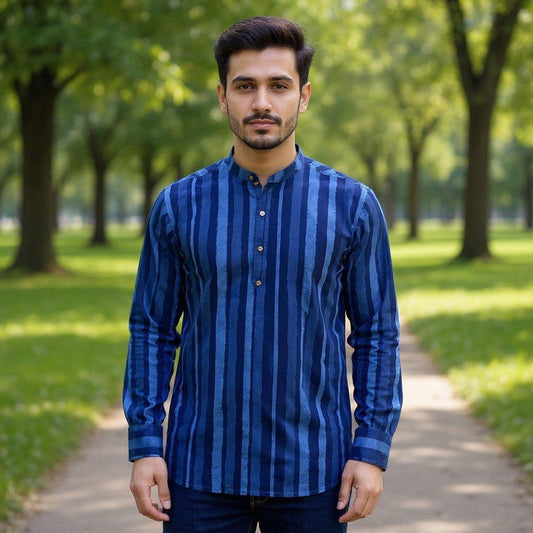 Nabh Indigo Short Kurta