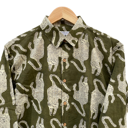 Roar Olive Handblock Shirt