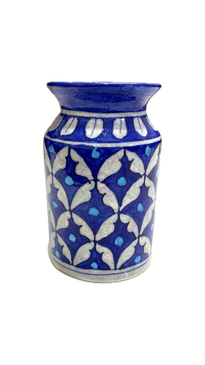 Blue Pottery Art Vase 01