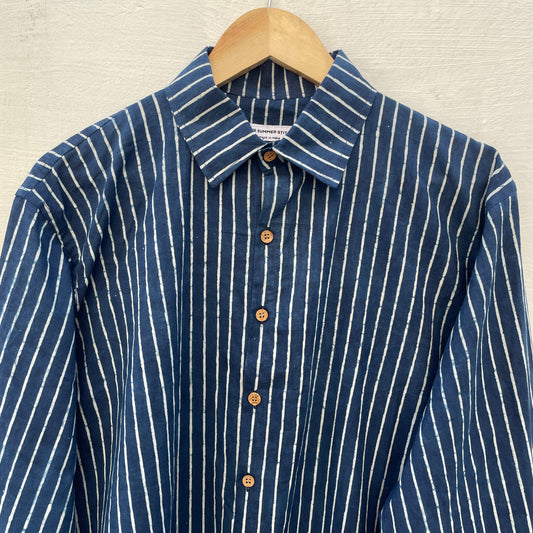 Indigo Striped Shirt