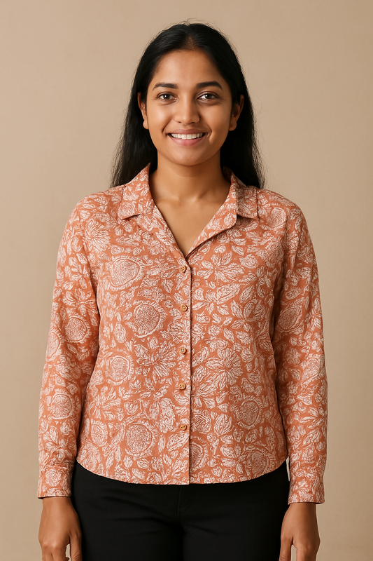 Peaches Cotton Shirt