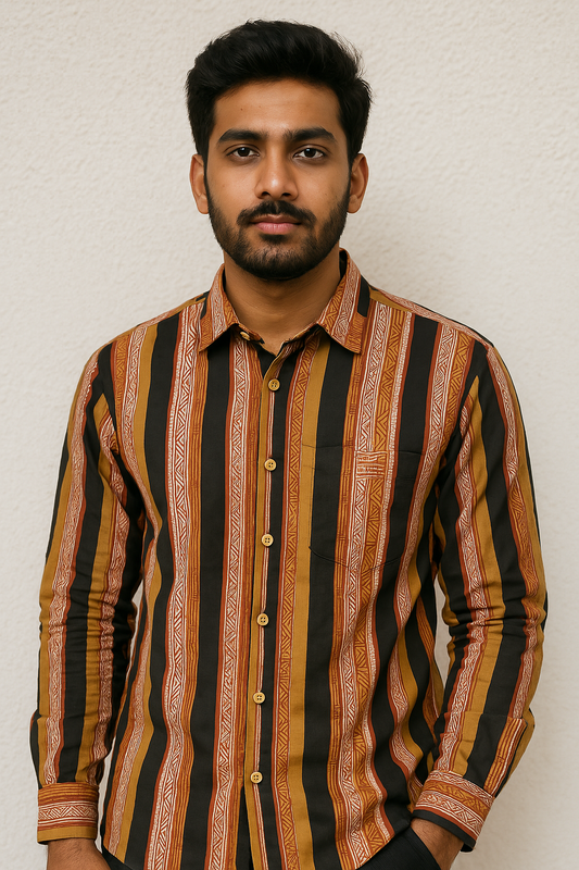 Tatva Bagru Shirt