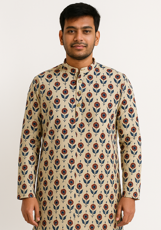 Motif Mirage Long Kurta