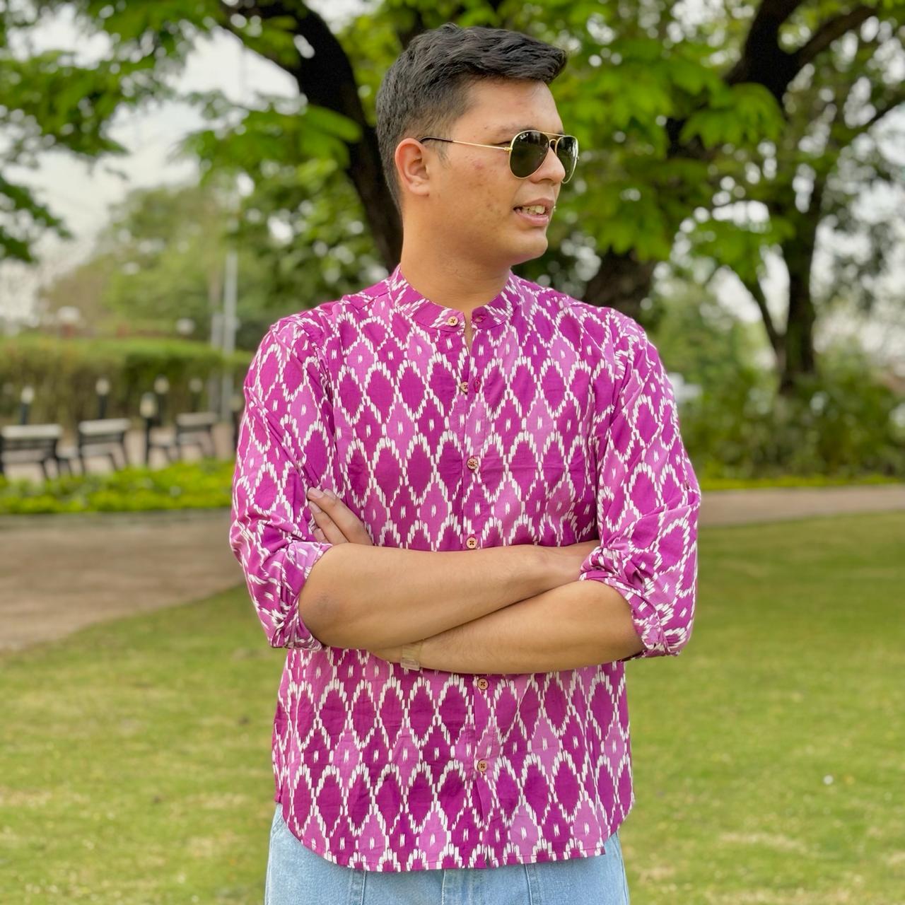 Jamun Ikkat Shirt