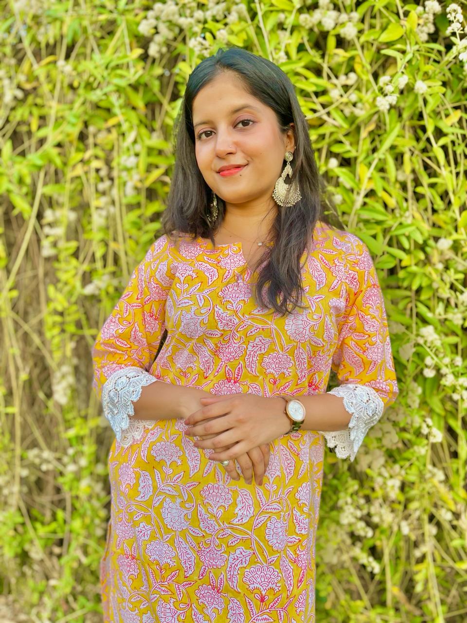 Gul Handblock Kurta